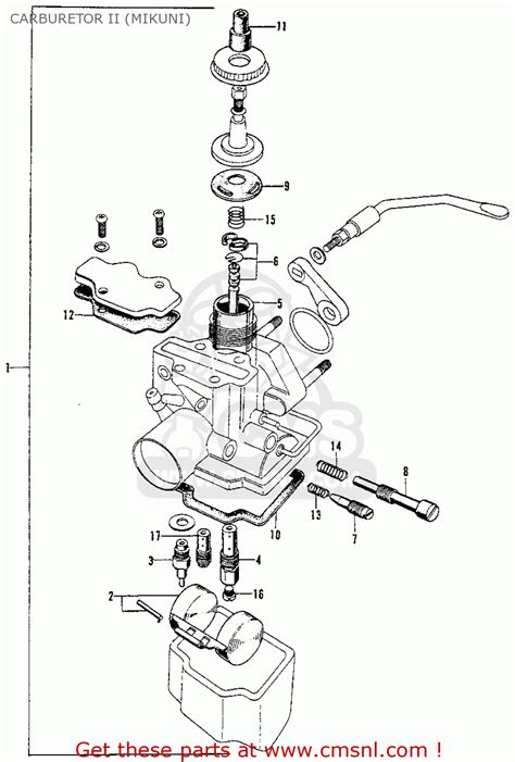 Do not go to the next step if the current step fails. Honda S90 SUPER 1964 USA CARBURETOR II (MIKUNI) - buy ...