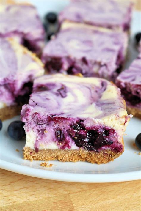 The Best Blueberry Swirl Cheesecake Bars Kindly Unspoken