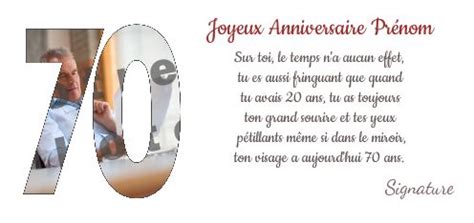 Trouvez de nombreuses idées de citations sur les 70 ans. Carte joyeux anniversaire 70 ans imprimer - existeo.fr