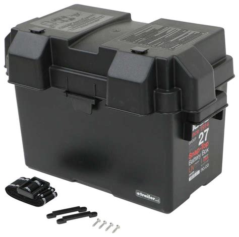 Snap Top Battery Box With Strap For Group 27 Batteries Vented Noco