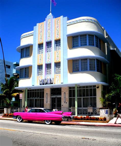 Art Deco Architecture — Marlin Hotel Miami Beach Florida Via Miami Art Deco Beach Art