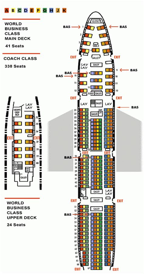 Lufthansa Boeing 747 400 Seat Configuration