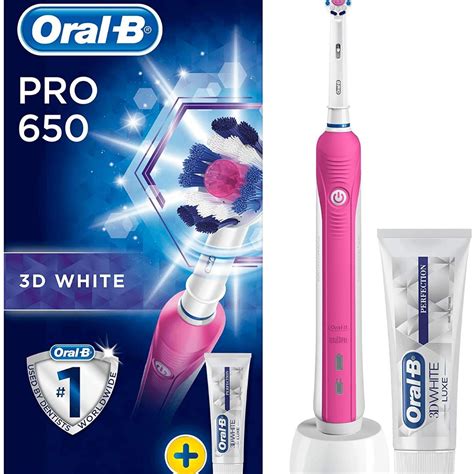 Braun Oral B Pro Pink Electric Toothbrush Paste HealthWise