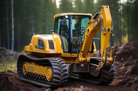 Premium Ai Image Excavator Digging Trench For Pipeline Earth Movement