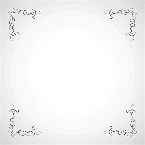 Ornate Vector Illustration Of A Decorative Frame Border With Intricate
