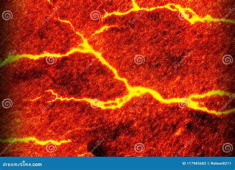 Heat Red Cracked Ground Texture Stock Photo Image Of Fiery Sand