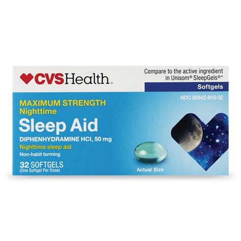 Cvs Health Maximum Strength Nighttime Sleep Aid Softgels Fsa Eligible