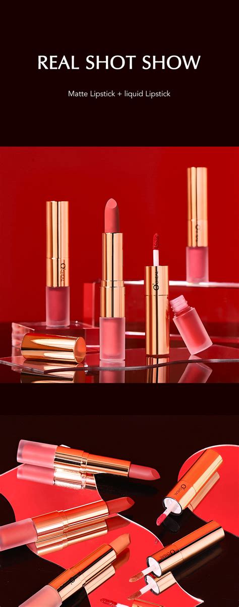 Hot Sale 12colors Makeup 2 In 1 Lipstick Lip Gloss Waterproof Lipbalm Private Label Long Lasting