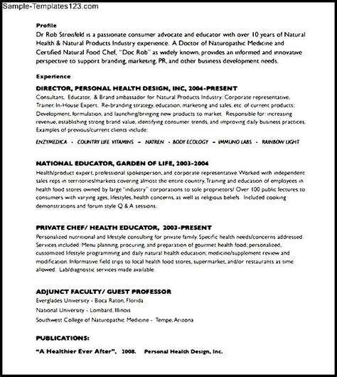 Only impart information which is relevant to the position. Sample Doctor Resume Download - Sample Templates - Sample ...