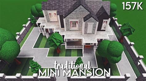 Traditional Mini Mansion 157k Roblox Bloxburg Youtube