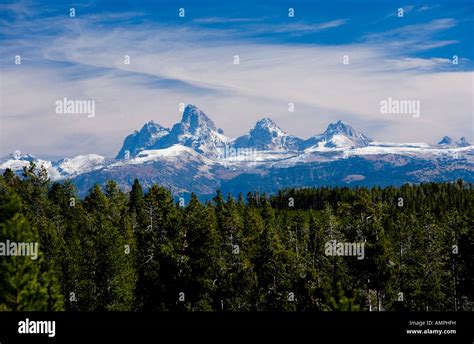 Usa Idaho West Side Of The Teton Mountain Range Stock Photo Alamy