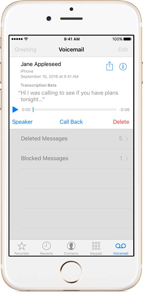 I have set up voicemail on iphone two years ago, and use it all the time. How to save Visual Voicemail messages on your iPhone ...