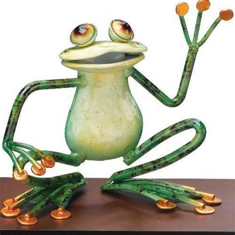 Choose from contactless same day delivery, drive up and more. Frog Whimsical Metal Tabletop Decor Waving - Regal Art # ...