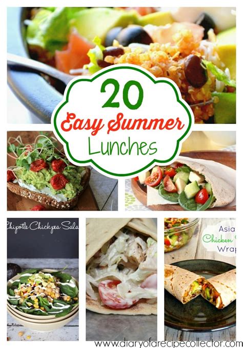 Easy Summer Lunch Ideas Diary Of A Recipe Collector