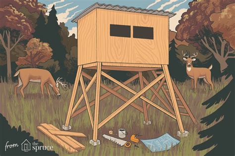 Elevated Shooting House Plans Deer Stand Plans Deer Blind Plans