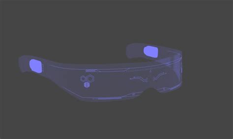 3d File Futuristic Cyberpunk Sci Fi Glasses 👓・3d Printing Design To