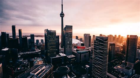 Download Wallpaper Skyscraper From Toronto 3840x2160