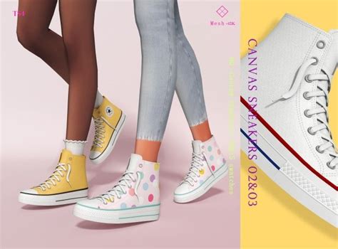 Overview Canvas Sneakers 02 And 03 Jius Sims On Patreon Sims 3 Sims