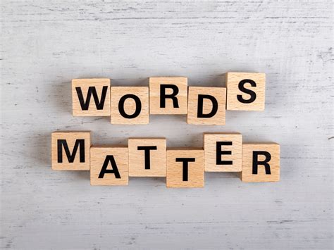 Our Words Matter Mel Schwartz Lcsw