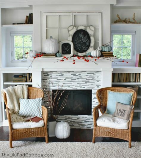 Fall Mantel Decorating With Chalkboards The Lilypad