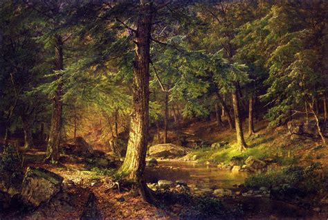 Forest Scene Painting William Trost Richards Oil Paintings
