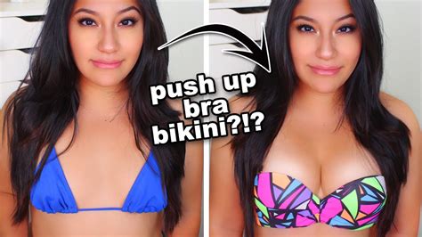 How I Make My A Cups Look Bigger In A Swimsuit My Fave Push Up Bikini New Style Youtube