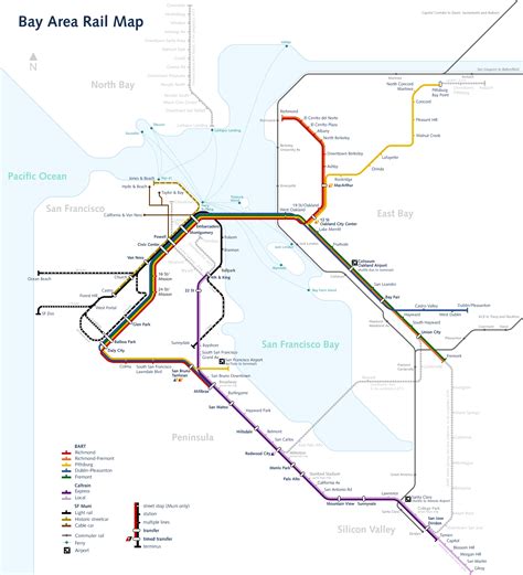 Railway Map San Francisco Mapsof Net