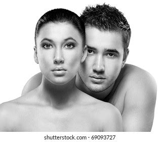 Naked Man Woman Isolated On White Stock Photo Shutterstock