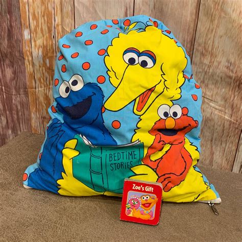 Sesame Street Bedding Sesame Street Cookie Monster Big Bird Elmo Blanket Zips Into Bedtime
