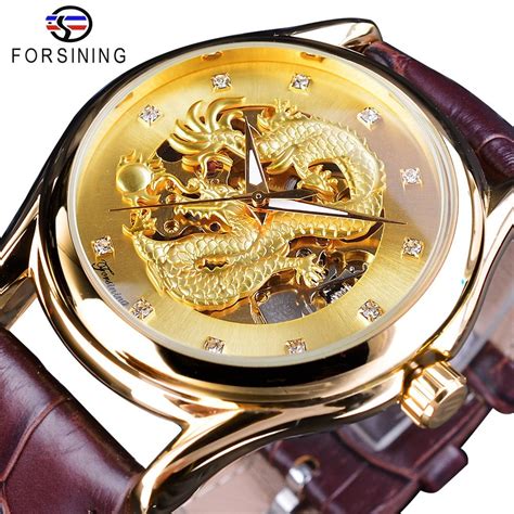 Alexis Cmgmt1083 5 Forsining Golden Dragon Design Fashion Leather Belt