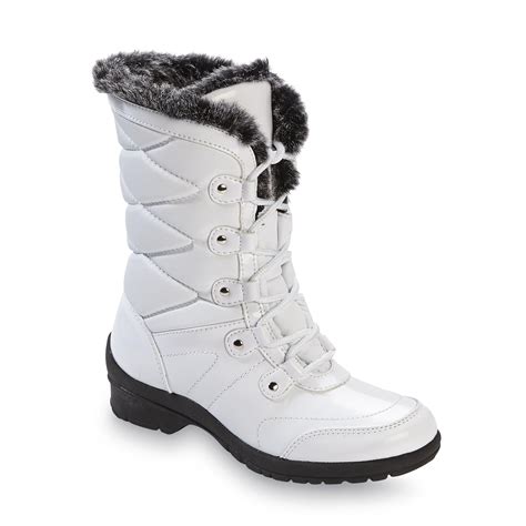 Weathermates Womens Arctic Mid Calf Snow Boot White Shoes Women