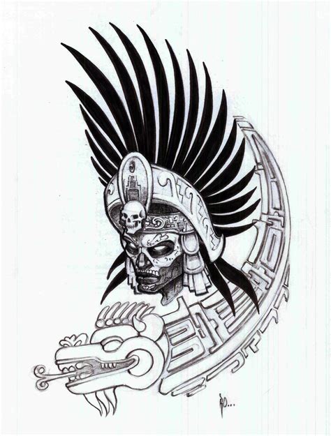 Aztec Warrior Drawing Images And Pictures Becuo