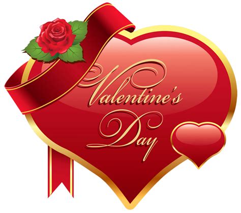 Seeking for free valentines day png images? Valentines Day Heart with Rose PNG Clipart Picture ...