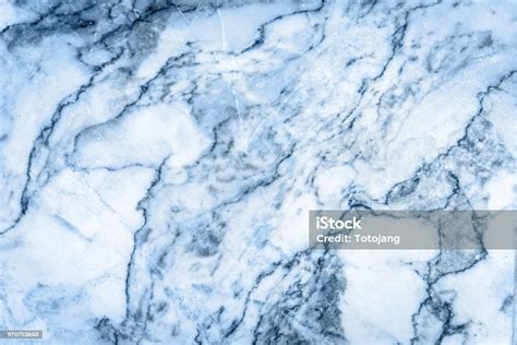 Blue Marble Patterned Texture Background Abstract Natural Marble For