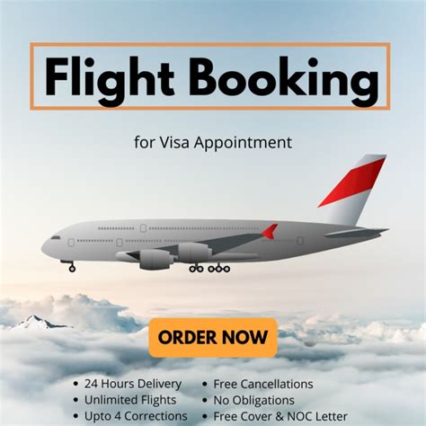 Provide Verifiable Flight Bookings For Any Country Visa By Rexford640