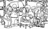 Simpsons Coloring Simpson Marge Wecoloringpage Wonder sketch template