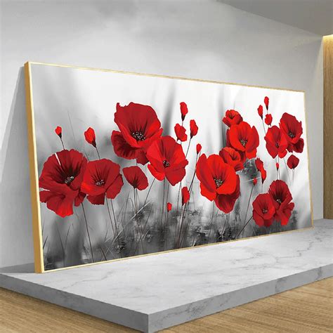 Intenses Coquelicots O Ma Toile Peintures Toiles Et Tableaux Pour