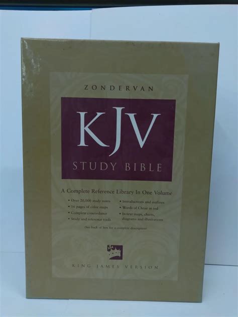 Zondervan Kjv Study Bible Zondervan Leatherbound