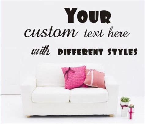 Custom Stickers Decal Wall Words Vinyl Wall Quote Wall Decal Order