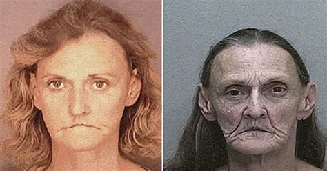 faces of meth horrific transformation of fresh faced adults into addicts illustrated by charity