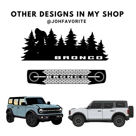 Ford Bronco Vinyl Sticker Car Decal Woods Forest Etsy