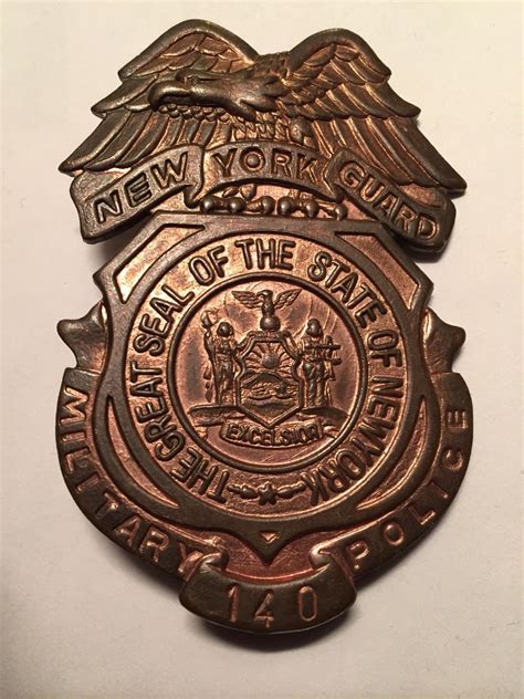 Regardless of what state you're in, you cannot use a radar detector if your vehicle falls into. New York State Guard Military Police badge | Police badge ...
