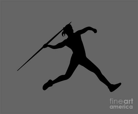 Throwing A Javelin Drawing Digital Art By Blondia Bert Pixels