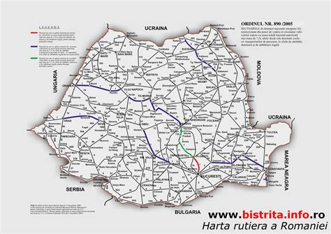 Info Bistrita Portalul Orasului Tau Harta Rutiera A Romaniei