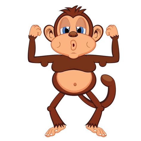 Cartoon Of The Fat Monkey Illustrations Royalty Free Vector Graphics