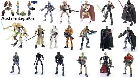 All Lego Star Wars Buildable Figures Complete Collection Lego Speed