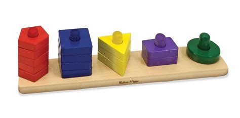 Stack And Sort Board My100brands Wooden Educational Toys Stacking