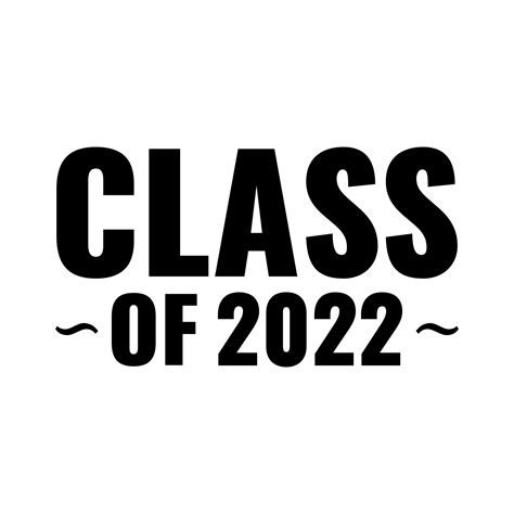 Class 2022 Stylized Inscription With The Year And The Graduates Cap