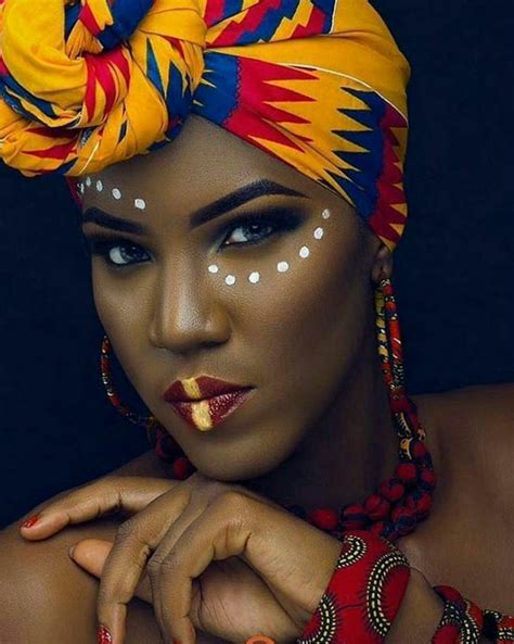 Pin By Bere Alamilla On Beautifully Wrapped African Tribal Makeup