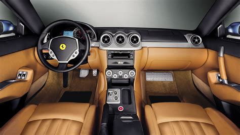 Maybe you would like to learn more about one of these? Ferrari 612 Scaglietti interior & dashboard, factory-issued press photo, 2004 | Bergman